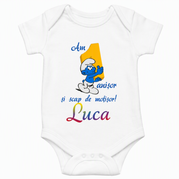 Body Personalizat 1 anisor - Ștrumf