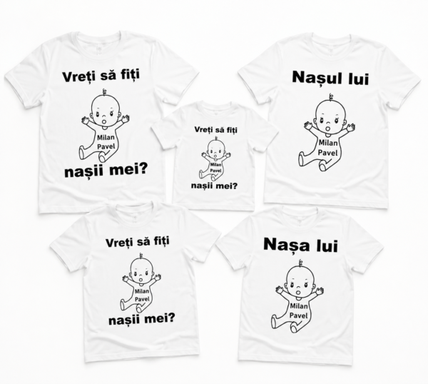 Set tricouri pentru cererea nasilor